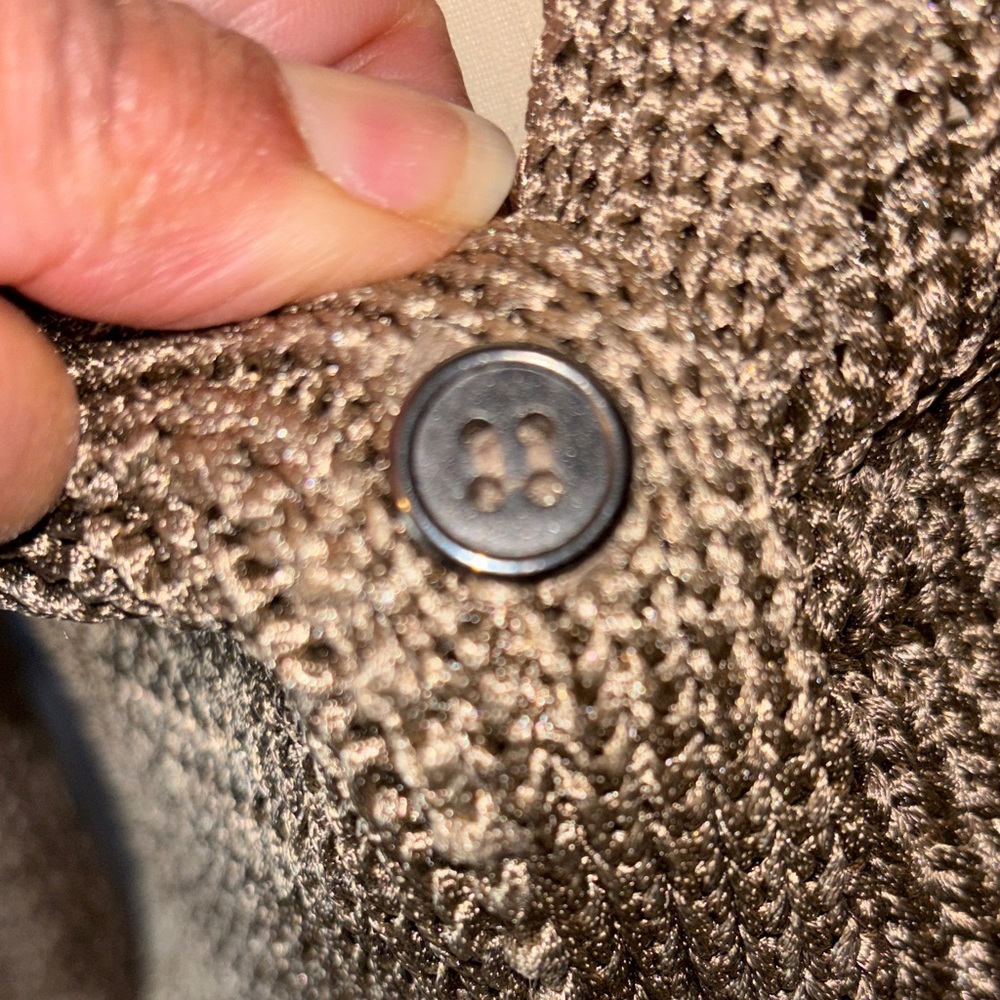 J. Crew Taupe Knit V-Neck Button Front Cardigan XS: Like new! - Picture 6 of 8